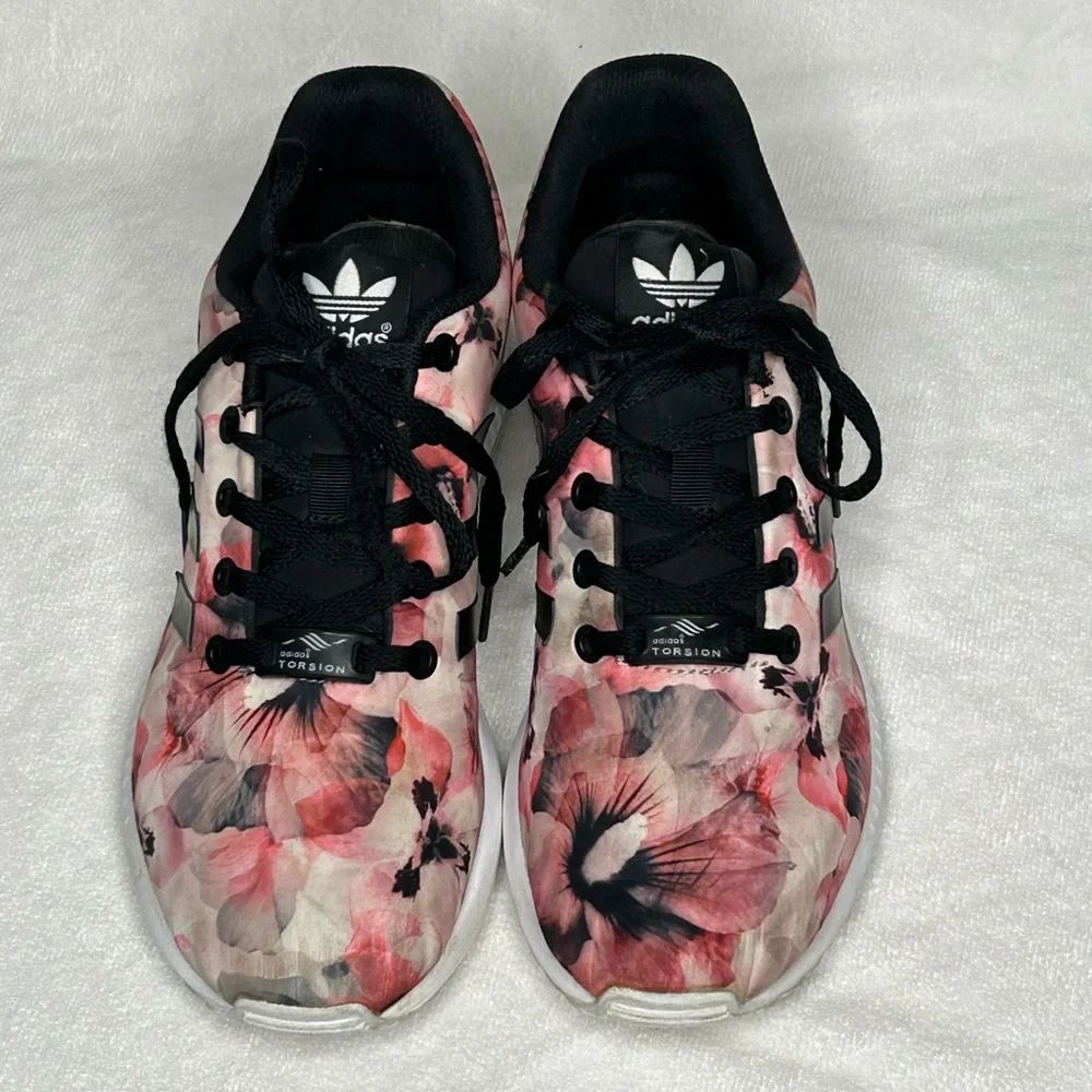 adidas | Shoes | Adidas Torsion Zx Flux Floral Sneakers Size 5